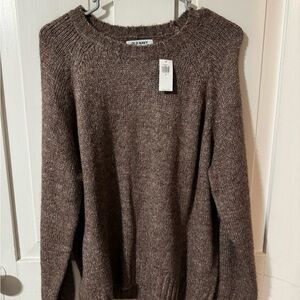Old Navy Brown Scoop-Neck Knit Sweater